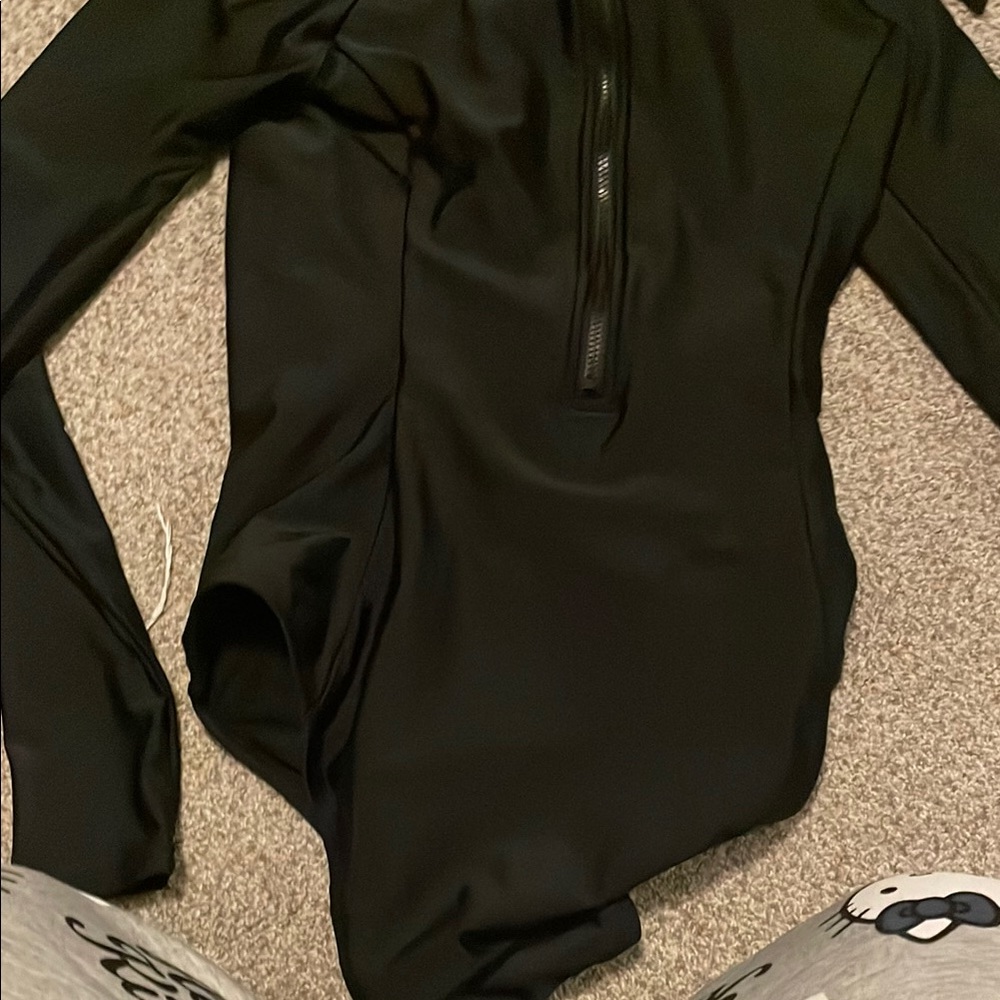 Black Long Sleeve Bodysuit